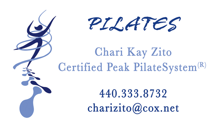 
full color business cards chari pilates
