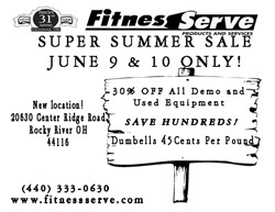  
full color postcards fitness retailer summer sale
